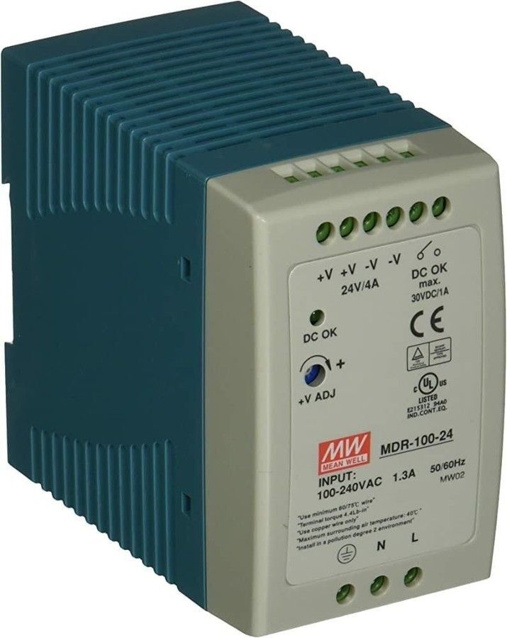 MEANWELL- MDR-100-24 24Vdc 4.0Amp Ray M.PHOENIX UNO-PS/1AC/24DC/100W Muadili