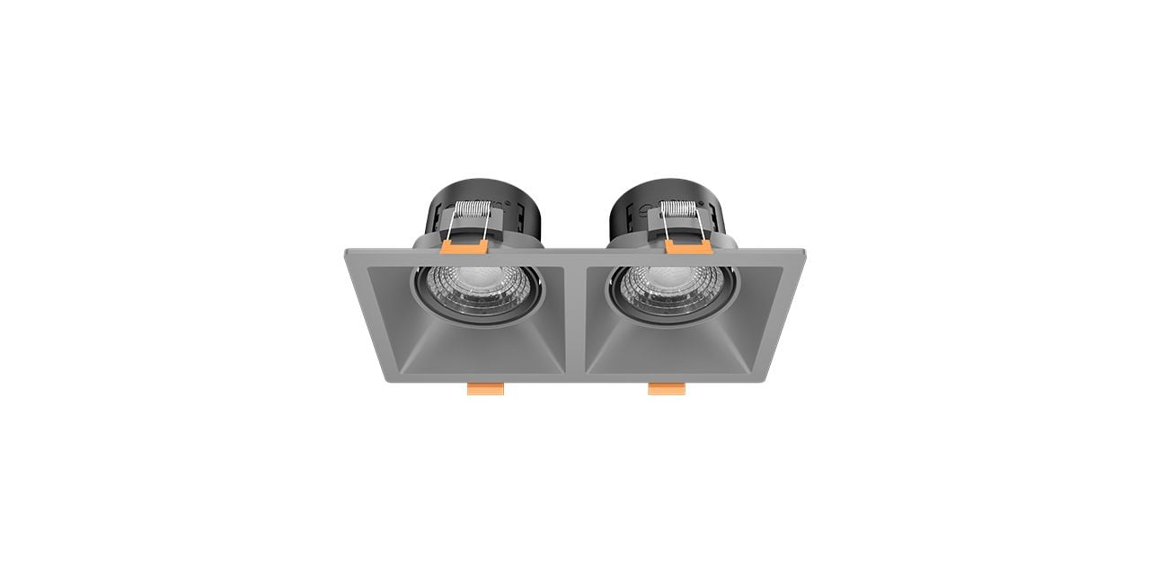 Goya 2x8W Sıva Altı Cob Led Armatür  GY 1737-8 Titanyum - 6500K Beyaz Işık