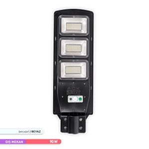 ACK 6500K 90W Solar Led Sokak Armatürü AT42-09031