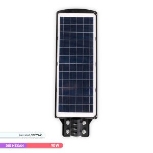 ACK 6500K 90W Solar Led Sokak Armatürü AT42-09031