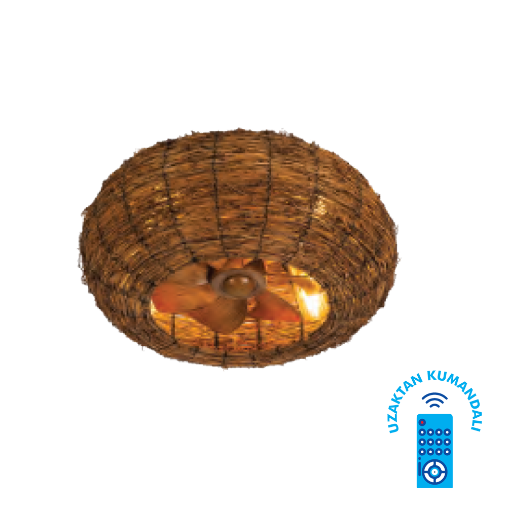 Vanti 15W 50cm (20inç) Hasır Tavan Vantilatörü KCF300