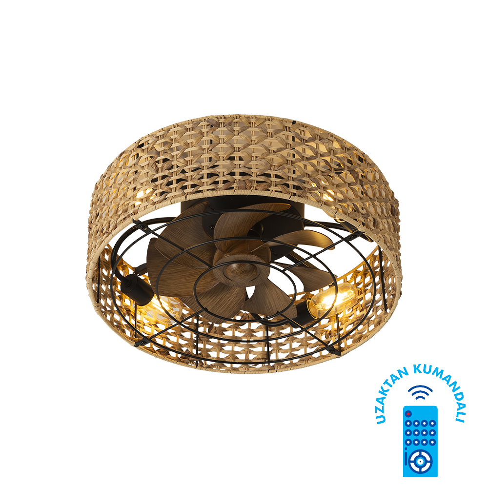 Vanti 15W 50cm (20inç) Hasır Tavan Vantilatörü KCF305