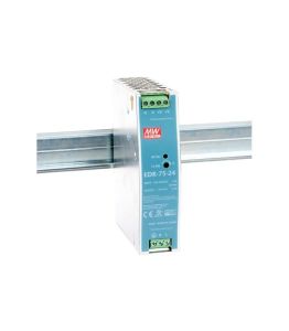 MEANWELL- EDR-75-24 	24Vdc 3.2Amp DIN Rail