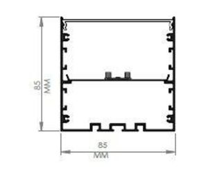 Darklight 85 86W 3030 mm Linear Düz Difüzör 85x85x3030mm DL8585 3000 3000K Gün Işığı