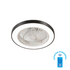 Vanti 15W 50cm (20inç) Ledli Modern Tavan Vantilatörü KCF297