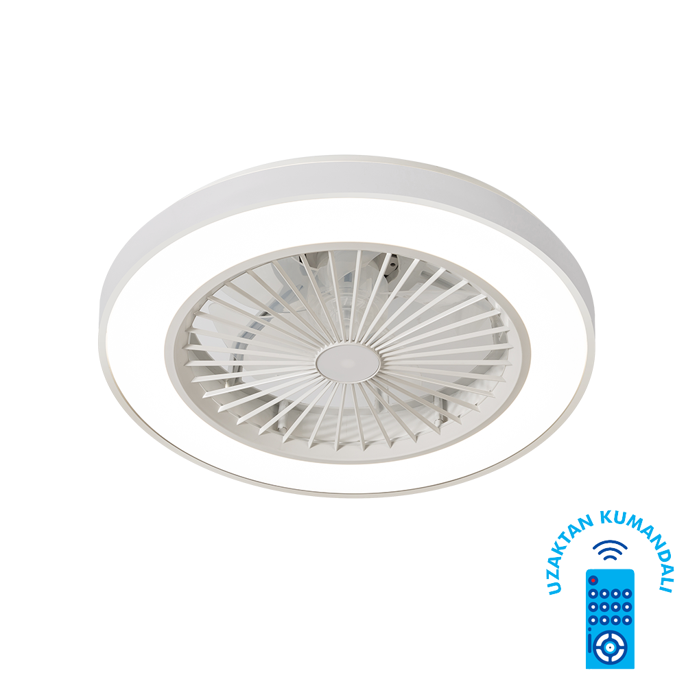 Vanti 15W 50cm (20inç) Ledli Modern Tavan Vantilatörü KCF298