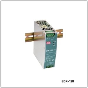 MEANWELL- EDR-120-24 	24Vdc 5.0Amp DIN Rail