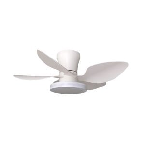 Vanti 30 Watt 71cm  (28inç) Ledli Dekoratif Vantilatör Beyaz KCF304