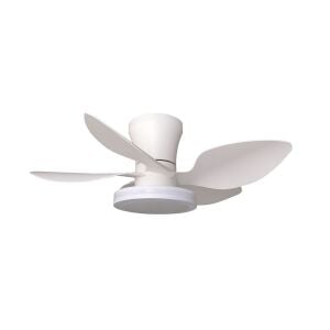 Vanti 30 Watt 71cm  (28inç) Ledli Dekoratif Vantilatör Beyaz KCF304