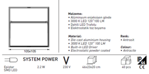 Jupiter LED Bahçe Aplik LW443