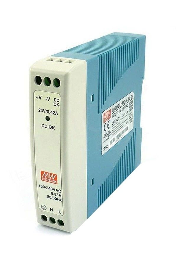 MEANWELL- MDR-010-24 24Vdc 0.42Amp DIN Rail
