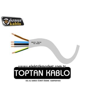 Öznur 5x2,5 mm Siyah TTR Kablo - NYMHY