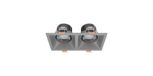 Goya 2x8W Triac Dim Sıva Altı Cob Led Armatür  GY 1737-8 Titanyum - 2700K Gün Işığı