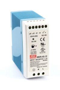 MEANWELL- MDR-040-12 12Vdc 3.33Amp DIN Rail