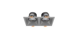 Goya 2x8W Triac Dim Sıva Altı Cob Led Armatür  GY 1737-8 Titanyum - 4000K Natural Beyaz