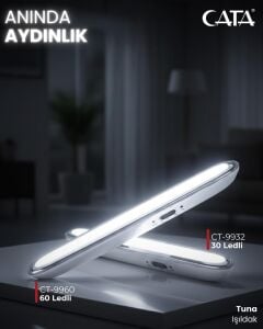 Cata Tuna 6400K Beyaz Işık 60 Ledli Işıldak CT-9960