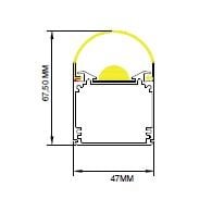 Darklıght 48 72W 150 cm Alüminyum Etanj Armatür DL48AE 1500 6500K