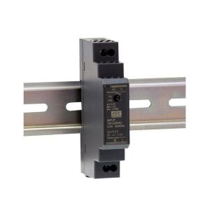 MEANWELL- HDR-015-05 	5Vdc 2.4Amp DIN Rail StepShape