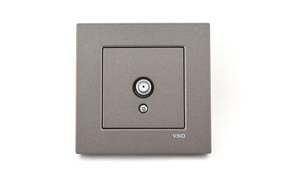 Viko Artline Trenda Uydu Prizi F Konnektörlü Sonlu (Çerçeve Hariç) Antrasit