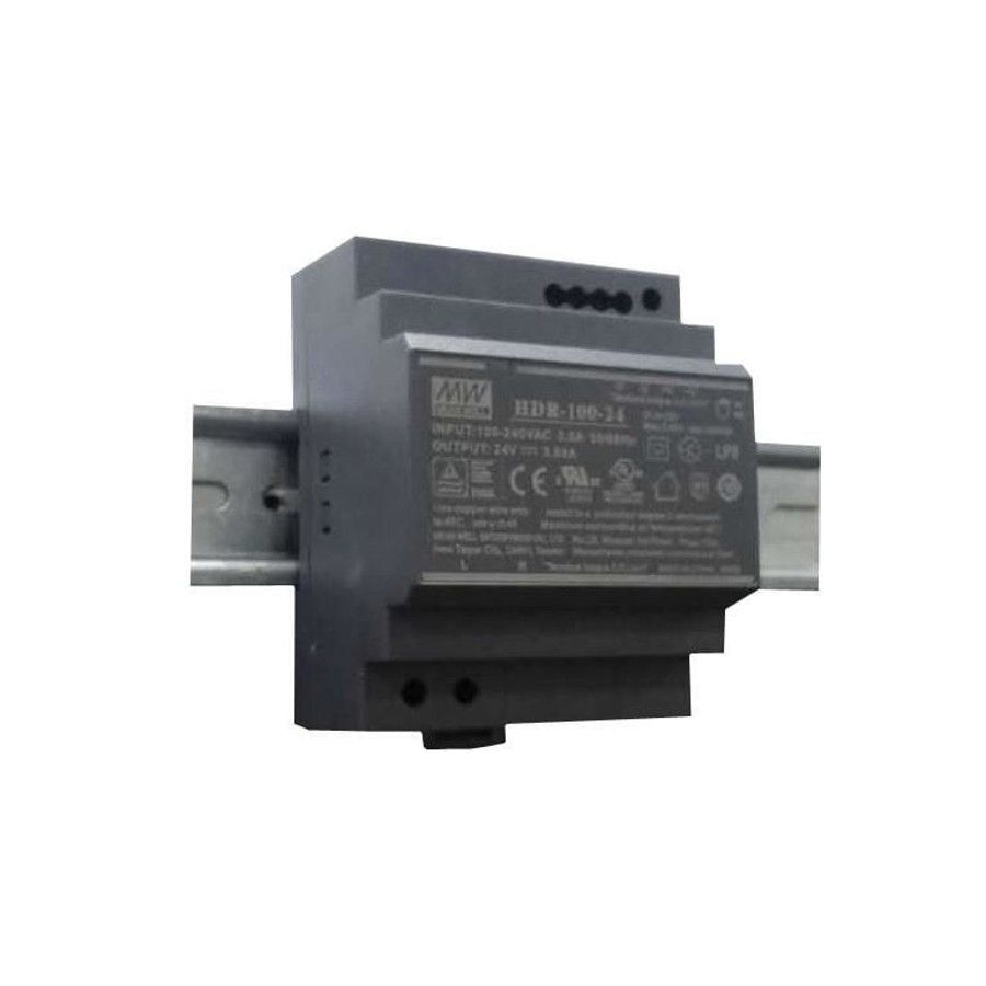 MEANWELL- HDR-100-24 	24Vdc 3.83Amp DIN Rail StepShape