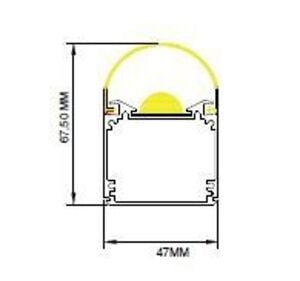 Darklight 47 45W 150 cm Alüminyum Etanj Armatür DL47AE 1500 3000K Gün Işığı