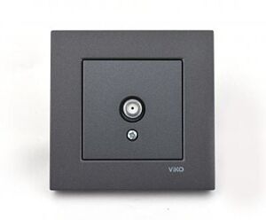 Viko Artline Trenda Uydu Prizi F Konnektörlü Sonlu (Çerçeve Hariç) Füme