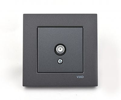 Viko Artline Trenda Uydu Prizi F Konnektörlü Sonlu (Çerçeve Hariç) Füme