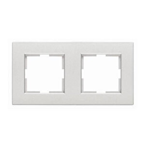 Viko Artline Novella Çerçeve Metalik Beyaz - 2li