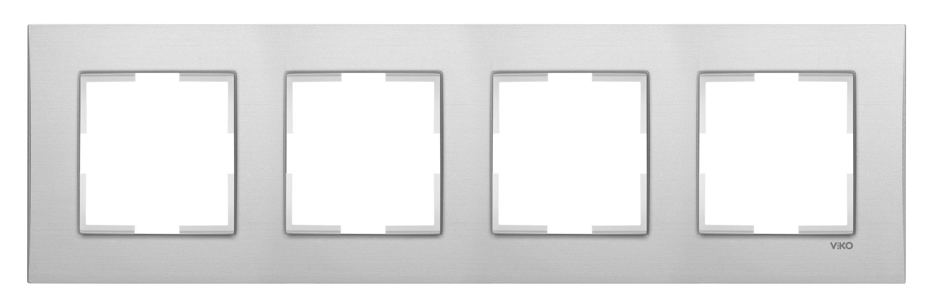Viko Artline Novella Çerçeve Metalik Beyaz - 4lü