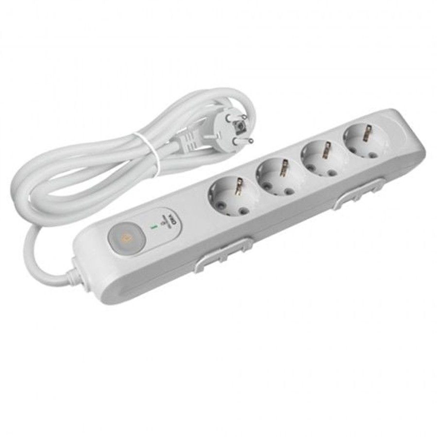 Viko Multi-Let Dörtlü Şok ve Akım Korumalı Topraklı Kablolu Çocuk Korumalı Grup Priz - 1.5 Metre 90 11 76 30