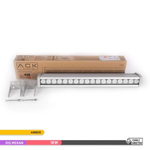 ACK 18W Led WallWasher Amber Işık AT20-01883