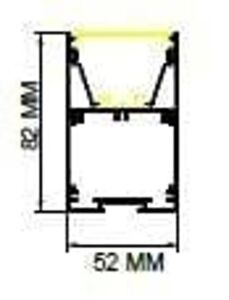 Darklight 52 40W 420x420 mm Kare Linear Düz Difüzör DL5282 4242 4000K Naturel Beyaz