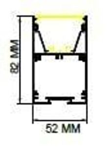 Darklight 52 40W 420x420 mm Kare Linear Düz Difüzör DL5282 4242 6500K Beyaz Işık
