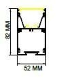 Darklight 52 60W 620x620 mm Kare Linear Düz Difüzör DL5282 6262 4000K Naturel Beyaz