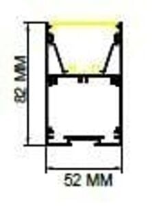 Darklight 52 60W 620x620 mm Kare Linear Düz Difüzör DL5282 6262 6500K Beyaz Işık