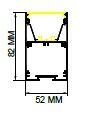 Darklight 52 80W 920x920 mm Kare Linear Düz Difüzör DL5282 9292 3000K Gün Işığı