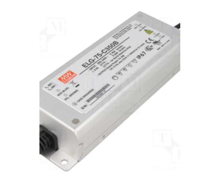 MEANWELL- ELG-075-C700B 53~107Vdc 700mA Dimming  Led Sürücü - Güç kaynağı