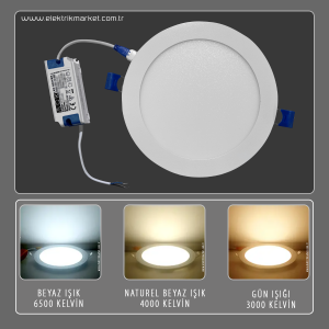 ACK 24W 3000K ( Çerçevesiz ) Sıva Altı Led Panel AP10-02400G