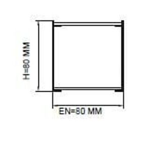 Darklight 80 50W 600 mm Çap Simit Linear Düz Difüzör DL80 0600 3000K Gün Işığı