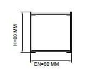 Darklight 80 50W 600 mm Çap Simit Linear Düz Difüzör DL80 0600 4000K Naturel Beyaz