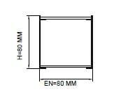 Darklight 80 50W 600 mm Çap Simit Linear Düz Difüzör DL80 0600 6500K Beyaz Işık