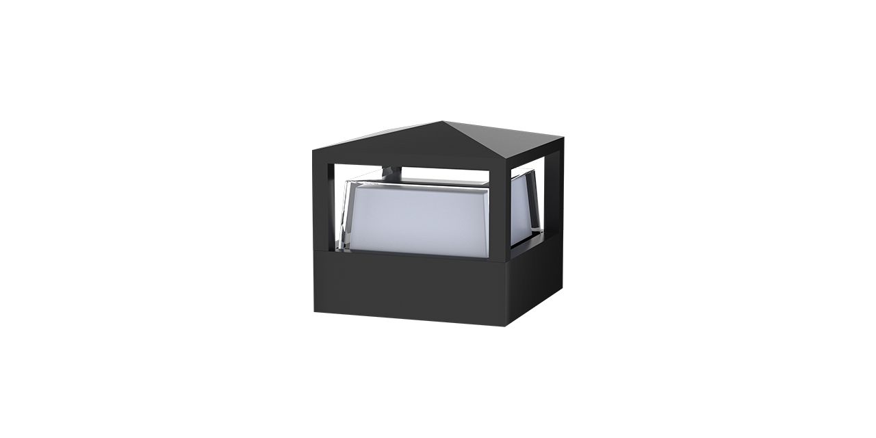 Goya 12W 3000K 130X160X160mm 3000K Gün Işığı Siyah Duvar Apliği GY 6220