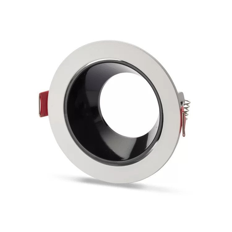 Noas Ren Beyaz+Siyah Yuvarlak Dekoratif Boş Kasa YL60 2110