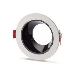 Noas Ren Beyaz+Siyah Yuvarlak Dekoratif Boş Kasa YL60 2110