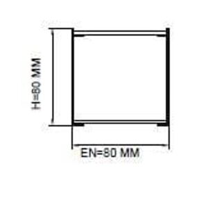 Darklight 80 75W 900 mm Çap Simit Linear Düz Difüzör DL80 0900 6500K Beyaz Işık