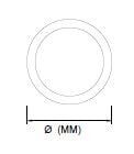 Darklight 80 75W 900 mm Çap Simit Linear Düz Difüzör DL80 0900 6500K Beyaz Işık