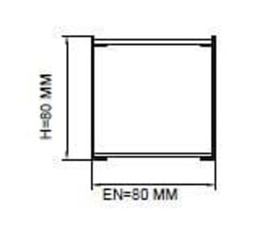 Darklight 80 100W 1200 mm Çap Simit Linear Düz Difüzör DL80 1200 3000K Gün Işığı