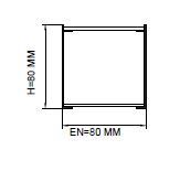 Darklight 80 100W 1200 mm Çap Simit Linear Düz Difüzör DL80 1200 3000K Gün Işığı