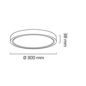 Goya 24W 6500K Beyaz Işık Sıva Üstü Led Panel Armatür  GY 1883-24