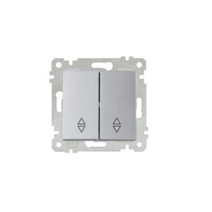 Mutlusan Mek+Tuş Komütatör Vavien Rita Metalik İnox- 2200 404 0282